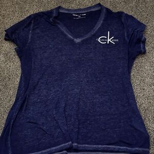 Calvin Klein Women's Navy Short Sleeve Tee